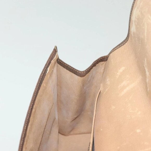 GUCCI GG Supreme Web Sherry Line Clutch Bag PVC Beige 156 01 031 Auth 139574 - Picture 13 of 16